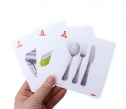 24 Fiches Objets de la maison 11 x 11 cm pour jeux de langage