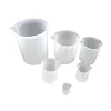 6 Gobelets mesureurs bec verseur plastique béchers