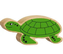 6 grands animaux de la mer en bois - figurines colorées