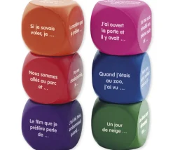 6 grands dés langage : je raconte une histoire 4 cm