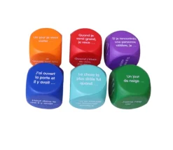 6 grands dés langage : je raconte une histoire 4 cm