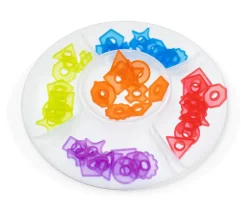 4 grands plateaux de tri transparents 26 cm