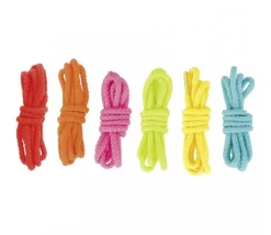 45 grosses perles en bois 5 formes et 6 lacets