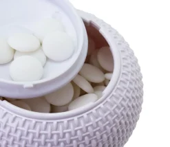 2 jarres 360 pions de go convexes - pierres jeu de go