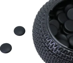 2 jarres 360 pions de go convexes - pierres jeu de go