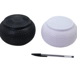 2 jarres 360 pions de go convexes - pierres jeu de go