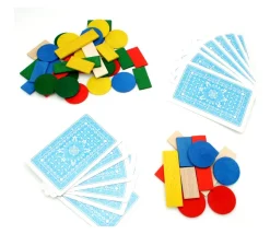 50 Jetons de jeux en bois lot pour tarot, nain jaune, mise 5 couleurs