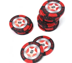 20 Jetons de poker crown argile valeur 5 - 14 gr