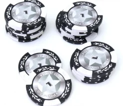 20 Jetons de poker crown argile valeur 1 - 14gr