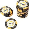 20 Jetons de poker crown argile valeur 1000 - 14 gr