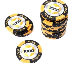 20 Jetons de poker crown argile valeur 1000 - 14 gr