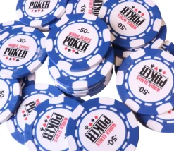 25 Jetons de poker world series valeur 50 - 14 gr