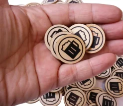 500 jetons en bois bière - 2.5 cm