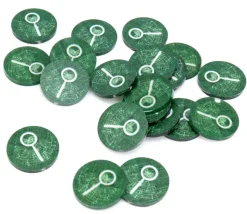 20 jetons indices/ loupes 18 mm pour jeux