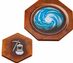 25 jetons jeux thème des contrées de l'horreur