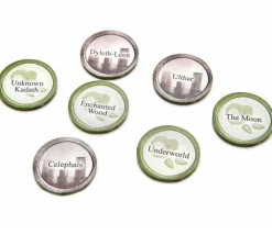 25 jetons jeux thème des contrées de l'horreur