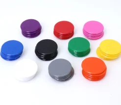 50 jetons multicolores 3 cm en 10 couleurs pour jeu - pions ronds 30 mm