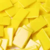 500 Jetons petits rectangles épais 3.2 x 2 cm en plastique jaune