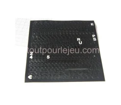455 Lettres adhésives résistantes 8 mm hauteur et chiffres