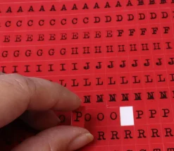 280 Lettres alphabet autocollants 11 mm