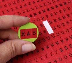 280 Lettres alphabet autocollants 11 mm