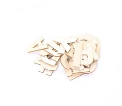 26 lettres alphabet en bois naturel 3.5 cm
