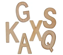 132 lettres, chiffres, animaux et fleurs bois