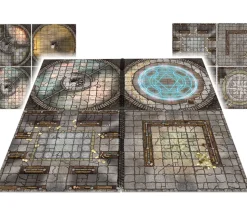 2 Livres Dungeon Battle Mats plateaux de jeu combat