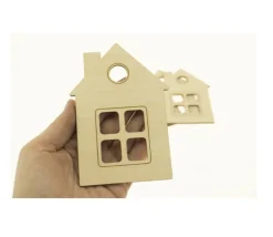 5 Maisons en bois de 12 cm