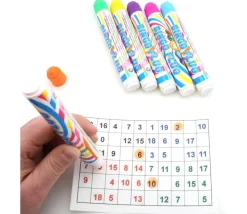 48 Marqueurs pour carton loto Bingo - 6 couleurs