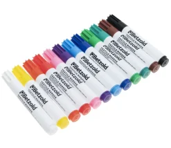 12 marqueurs textiles feutres 12 couleurs pour tissu