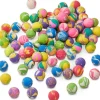 90 mini balles marbrées rebondissantes Ø 2.5 cm caoutchouc souple