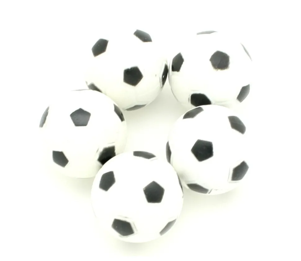 5 mini Ballons style football pour babyfoot