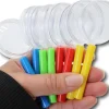 8 mini loupes colorées 10 cm