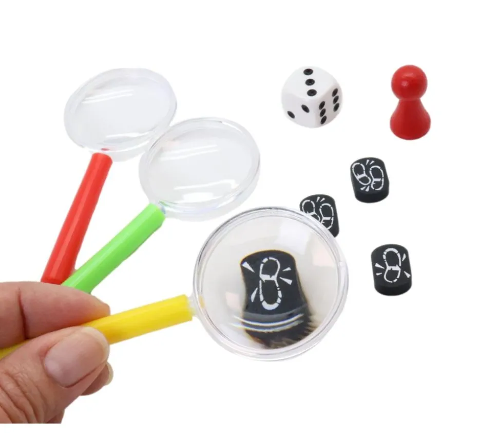 8 mini loupes colorées 10 cm