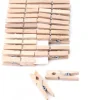 24 mini pinces à linge en bois naturel - 25 mm