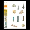 10 monuments du monde figurines jouet miniature