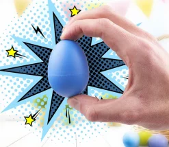 40 oeufs colorés sonores - Œufs de 5.6 cm