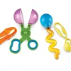 4 outils jeu motricité fine - Pince, ciseau cuillère, pince cuillère, pipette