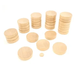 30 palets en bois brut incurvé 5,1 cm pour billard hollandais