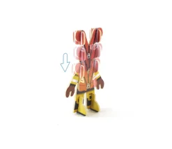 4 personnages en bois : secouristes des mers - équipe de sauvetage à construire