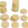 20 petits Pions ronds dorés en bois 1.5 cm - jeton de jeu COULEUR OR 15 x 4 mm
