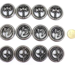 12 Pièces en métal Adventure Weapons