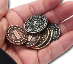 24 Pièces en métal numérotées valeur 1 3 5