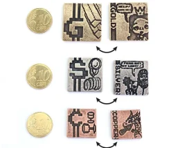 30 Pièces en métal Pixel Art