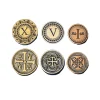 24 Pièces médiévales métal UNITS I V X