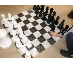 32 pions échecs géants jardin 30 cm de haut