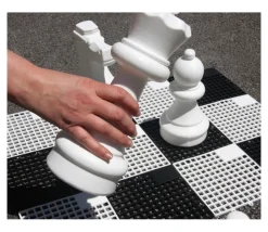 32 pions échecs géants jardin 30 cm de haut