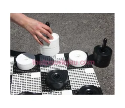 24 Pions de dames géants jardin 11 cm de diamètre