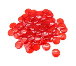 100 Pions de loto ronds 15 mm de diamètre - jetons de la même couleur